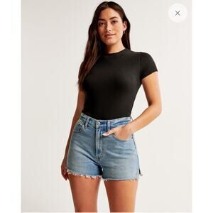 Abercrombie & Fitch Light Blue Denim Jean Shorts